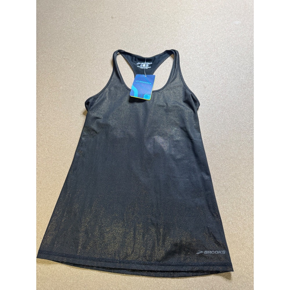 Brooks Pick-Up Tank Top Racerback Athletic Running Sleeveless Black‎ Small
